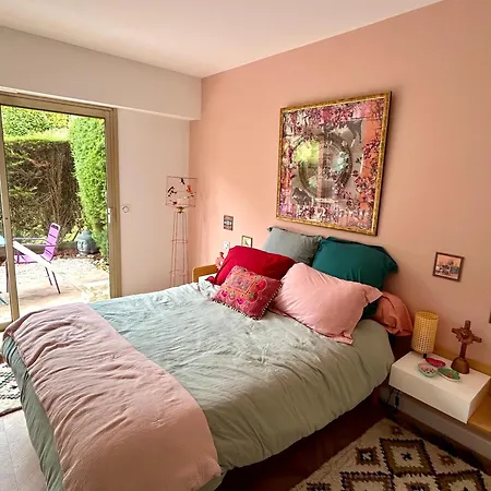 Apartamento Superbe 3P Boheme, Juan Les Pins, Jardin, Calme Et Proche De La Mer *