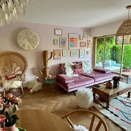Appartement Superbe 3p Boheme, Juan Les Pins, Jardin, 900m De La *