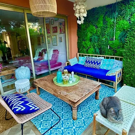 Superbe 3p Boheme, Juan Les Pins, Jardin, Calme Et Proche De La * Antibes